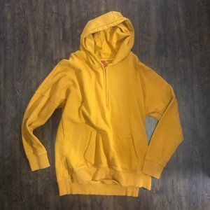 Killion Mustard Hoodie half zip size Large